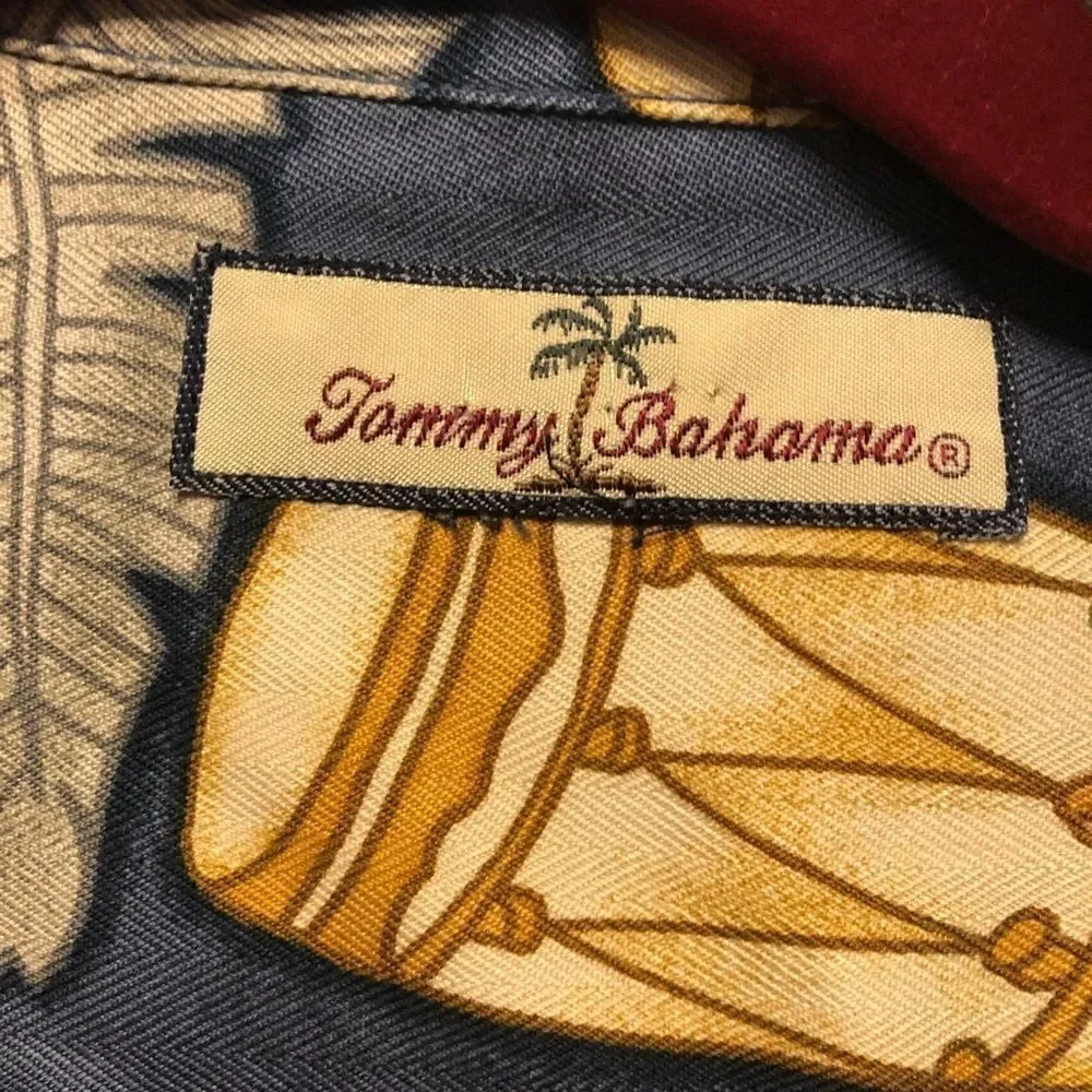 Vintage Tommy Bahama Silk Aloha Hawaiian Shirt